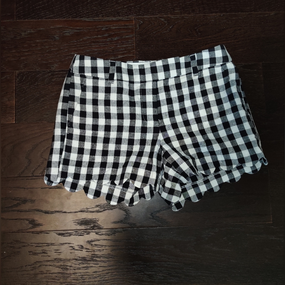 J. Crew Shorts black and white checkered NWT